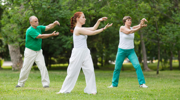 Woman doing a yoga pose